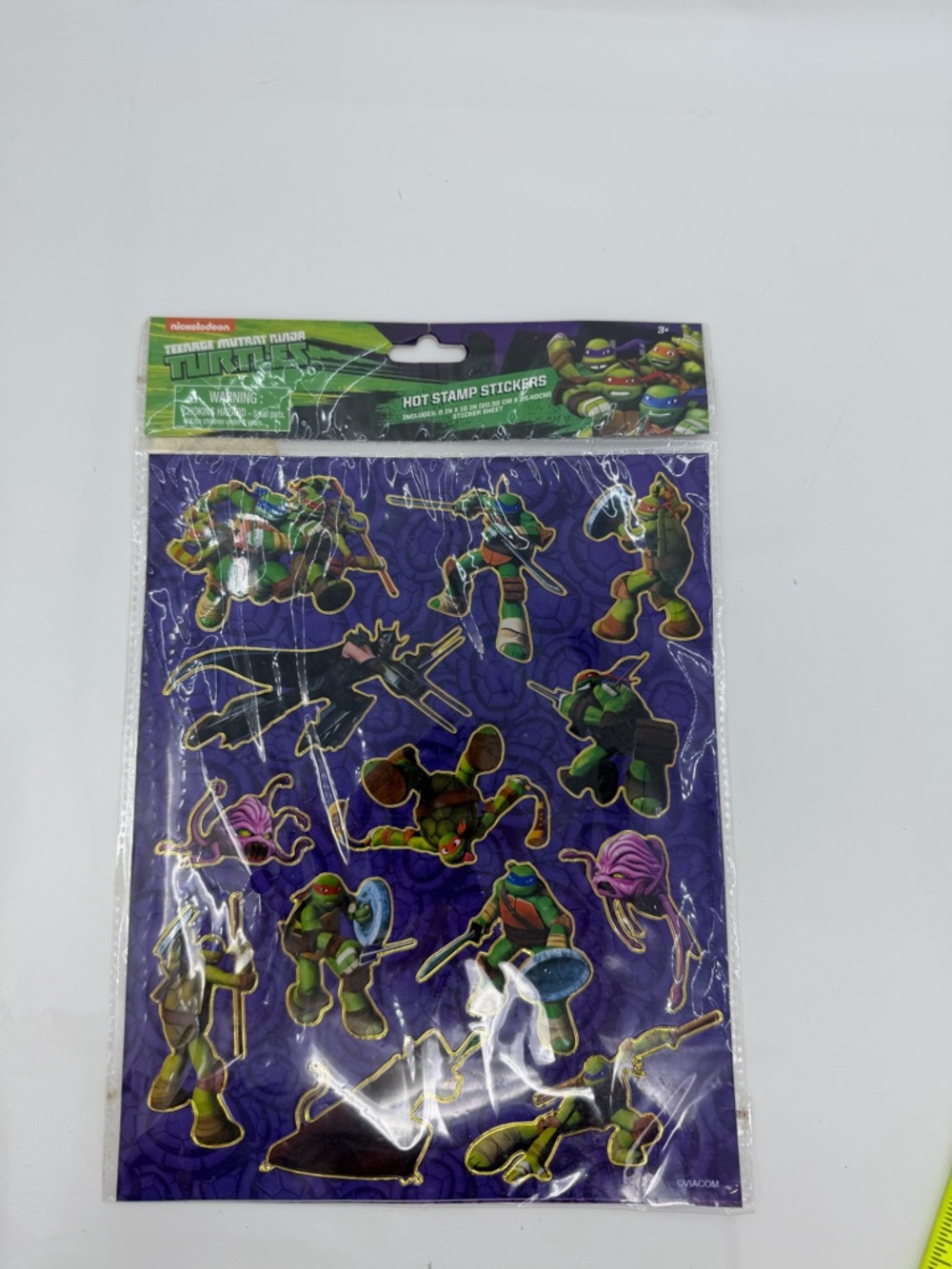 New 2016 TMNT Teenage Mutant Ninja Turtles Hot Stamp Sticker Sheet 8x10